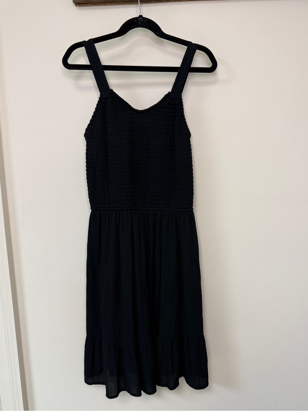 All In Motion: Girls Smocked Black Sleeveless Dress, Size L (10-12)